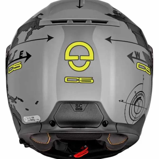 Casco C5 Globe Antracite Giallo