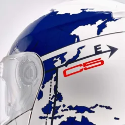 Casco C5 Globe Blu Bianco