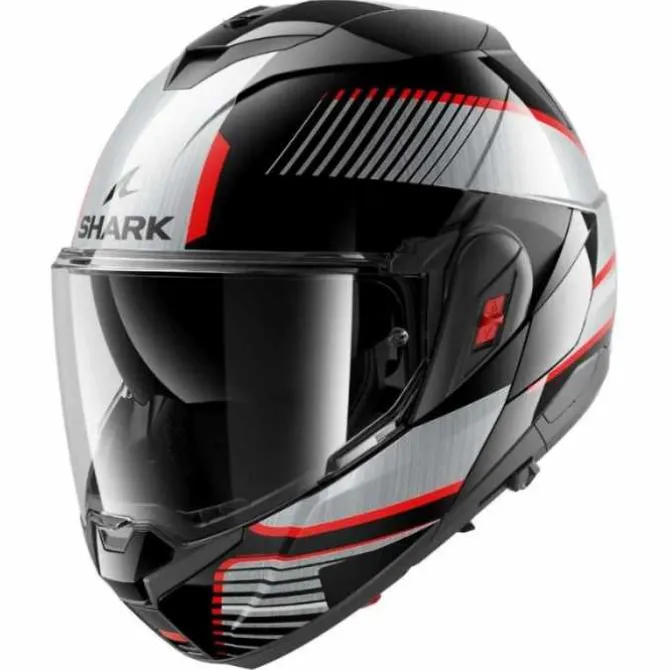 Casco Oxo Sikter Nero Cromo Rosso