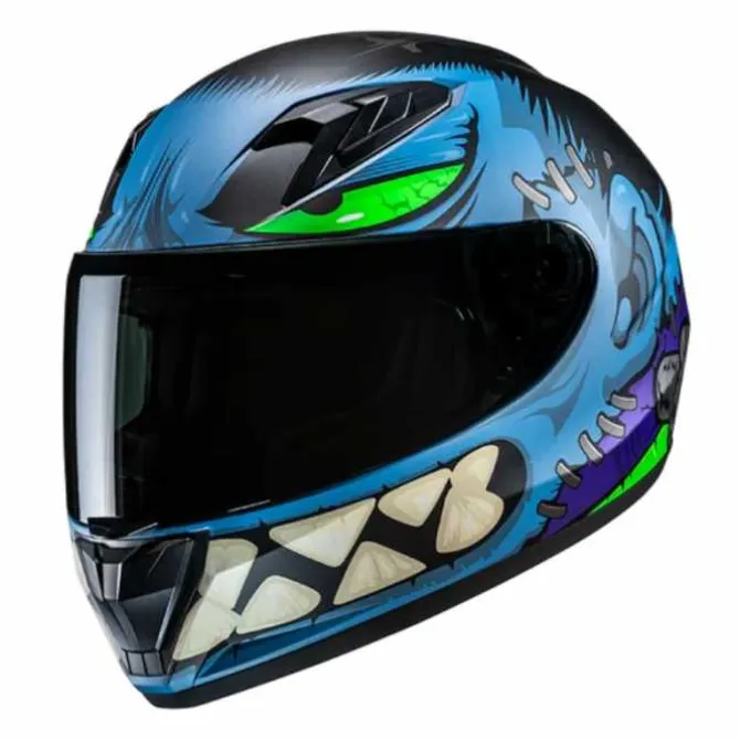 Casco Y10 Frank Blu Nero